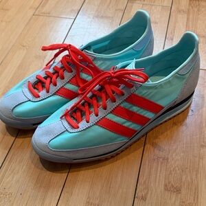 Adidas SL 72 Women's Aqua and Red Sneakers